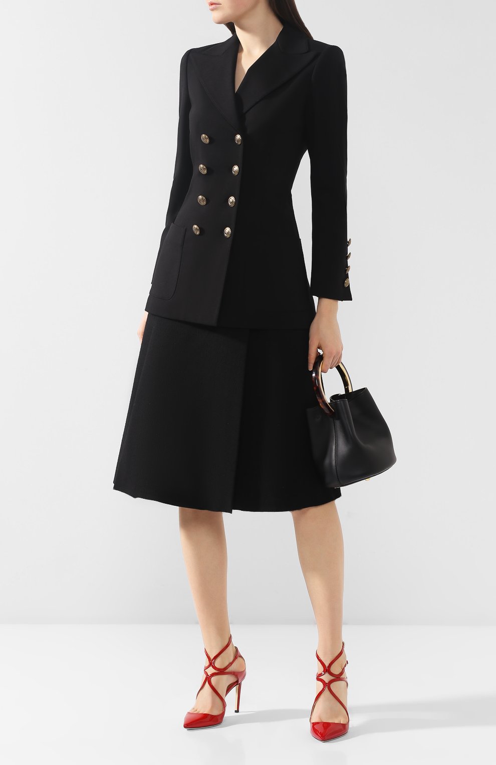 Лаковые туфли lancer 85 JIMMY CHOO красного цвета по цене 78850 руб., арт. LANCER 85/PAT, фото 2 Лаковые туфли lancer 85 JIMMY CHOO, арт. LANCER 85/PAT, фото 2