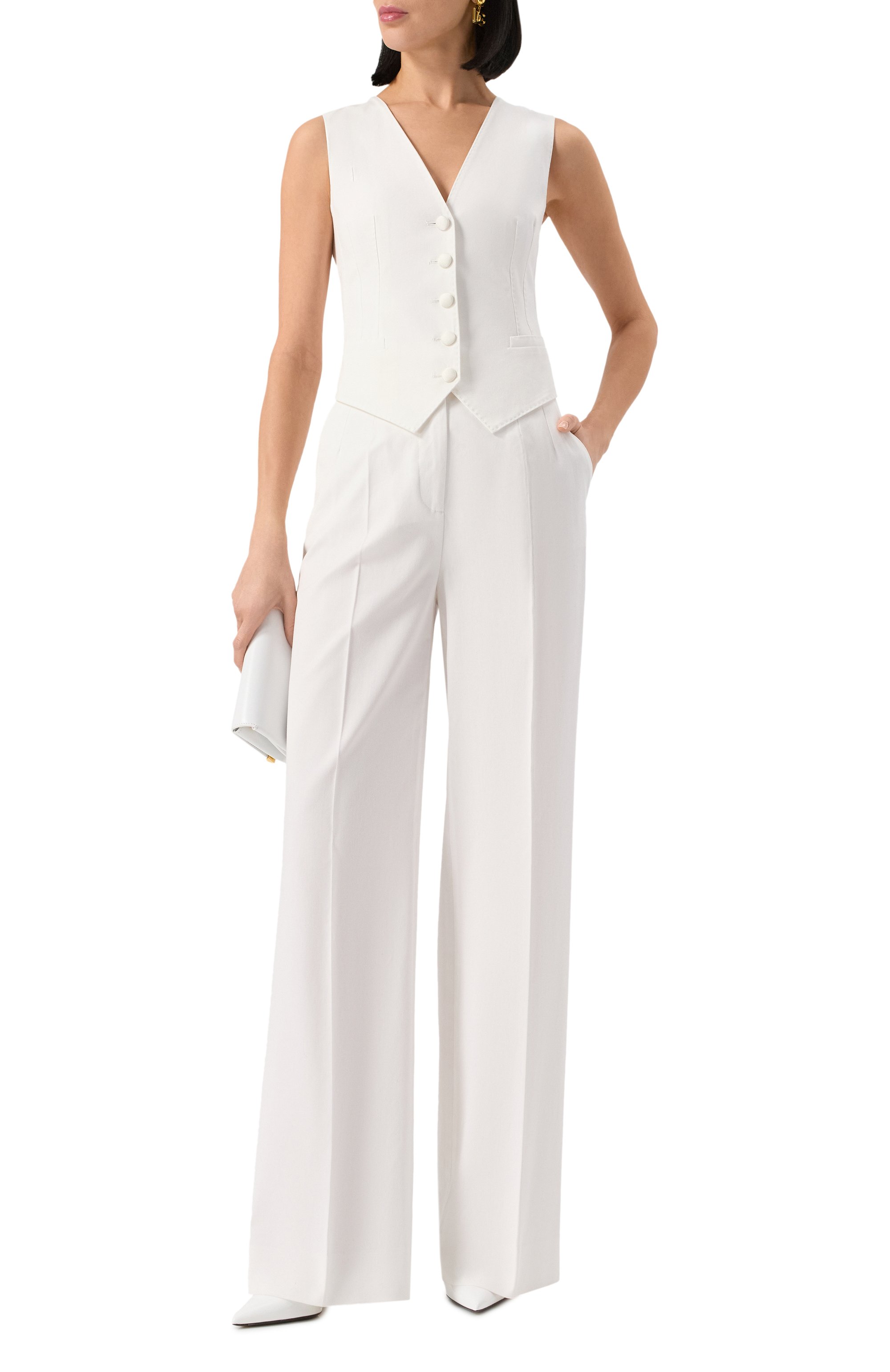 Жилет из хлопка и шелка DOLCE & GABBANA, арт. F79H5T/GDCDD, фото 2