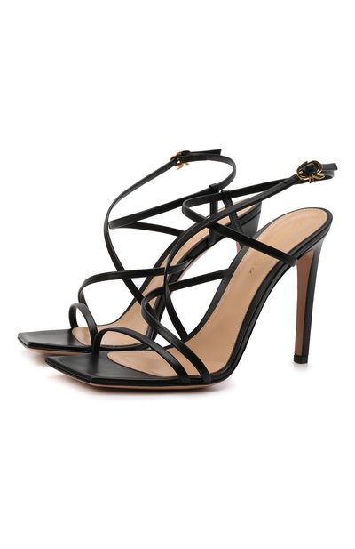 Женские кожаные босоножки manilla GIANVITO ROSSI, арт. G32062.15RIC.NAPNER0