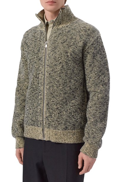 Кардиган из шерсти и хлопка JIL SANDER, арт. J61HP0006/J14825, фото 3