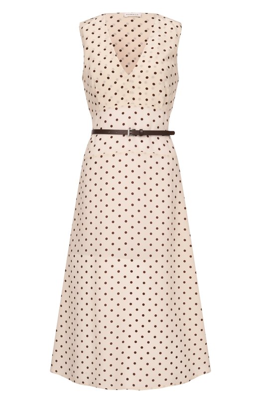 Шелковое платье P.A.R.O.S.H. D726132/SBILL0 Кремовый D726132/SBILL0