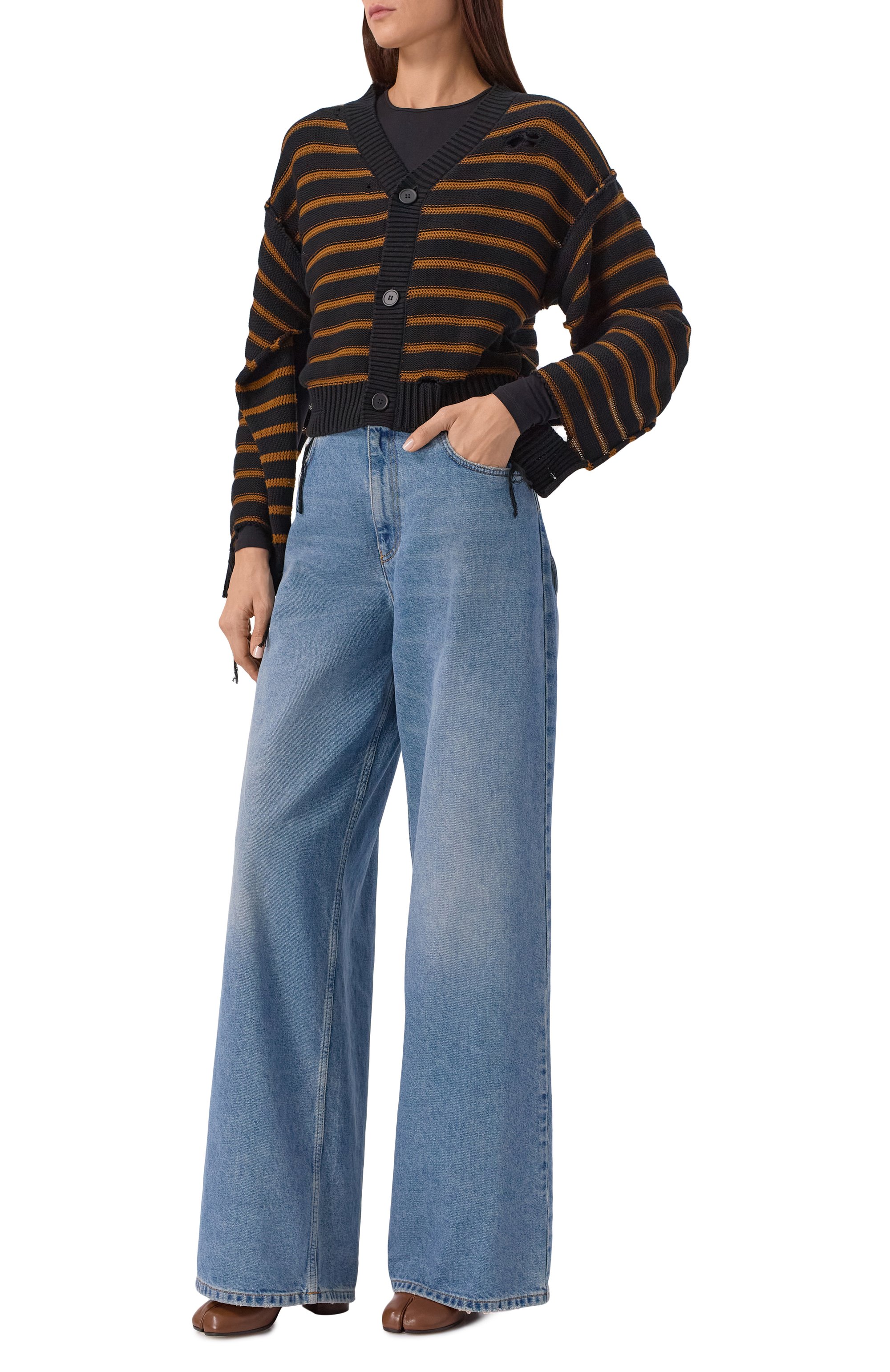 Кожаные ботильоны tabi MAISON MARGIELA, арт. S58WU0260/P3753, фото 3