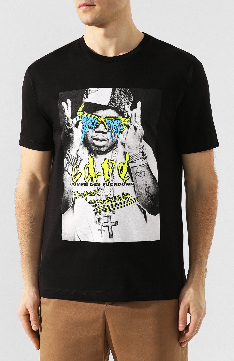 Хлопковая футболка COMME DES FUCKDOWN, арт. CDFU729P, фото 3