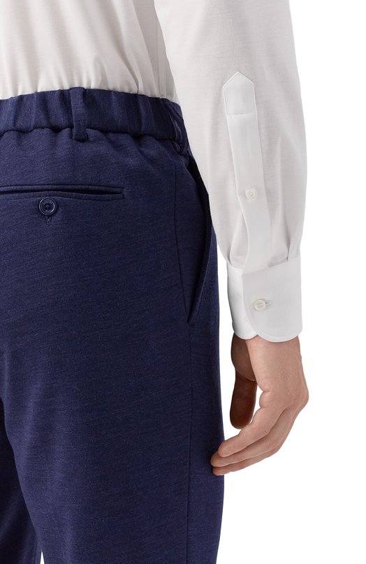 Хлопковая сорочка MVST SLIM/GABRIELLE/R0UND/1628-JERSEY (INTERL0CK) Белый  SLIM/GABRIELLE/R0UND/1628-JERSEY (INTERL0CK) Фото 5