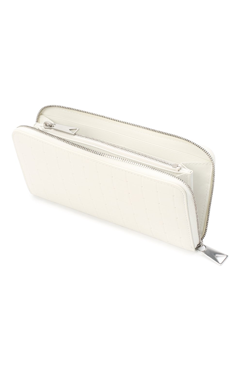 Кожаное портмоне BOTTEGA VENETA белого цвета по цене 46750 руб., арт. 593217/V0AQ1, фото 3 Кожаное портмоне BOTTEGA VENETA, арт. 593217/V0AQ1, фото 3