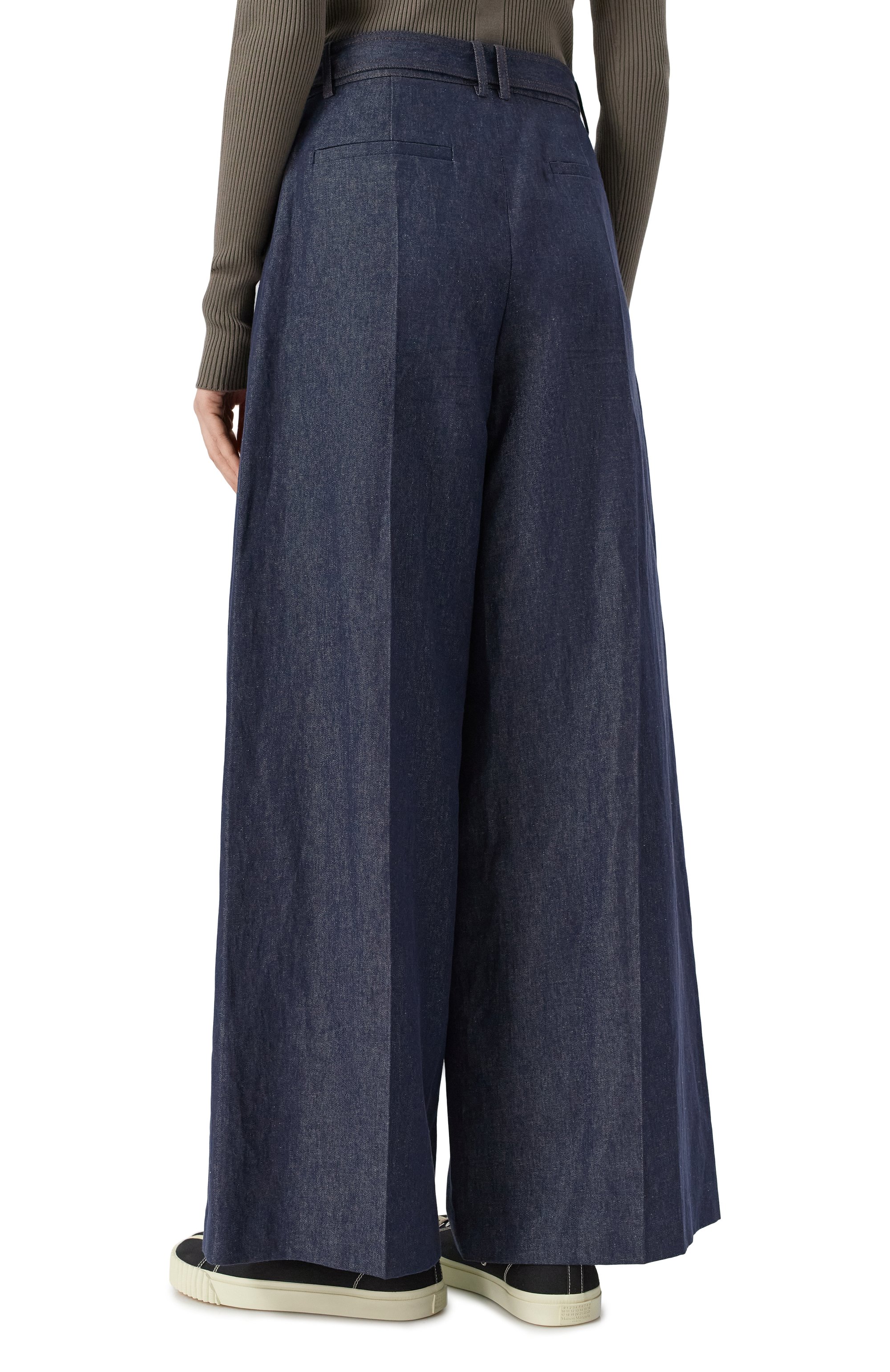 Брюки JUUN.J темно-синего цвета по цене 65200 руб., арт. JW5321W06P, фото 4 Брюки JUUN.J, арт. JW5321W06P, фото 4