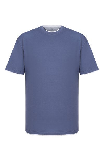 Мужская хлопковая футболка BRUNELLO CUCINELLI, арт. M0B137427