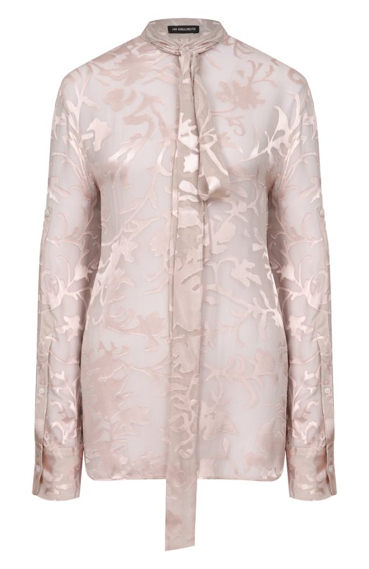 Блузка из вискозы Ann Demeulemeester B0013768/FA715 Розовый B0013768/FA715