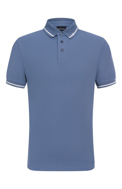 Мужское хлопковое поло EMPORIO ARMANI, арт. EM003003/AF10497
