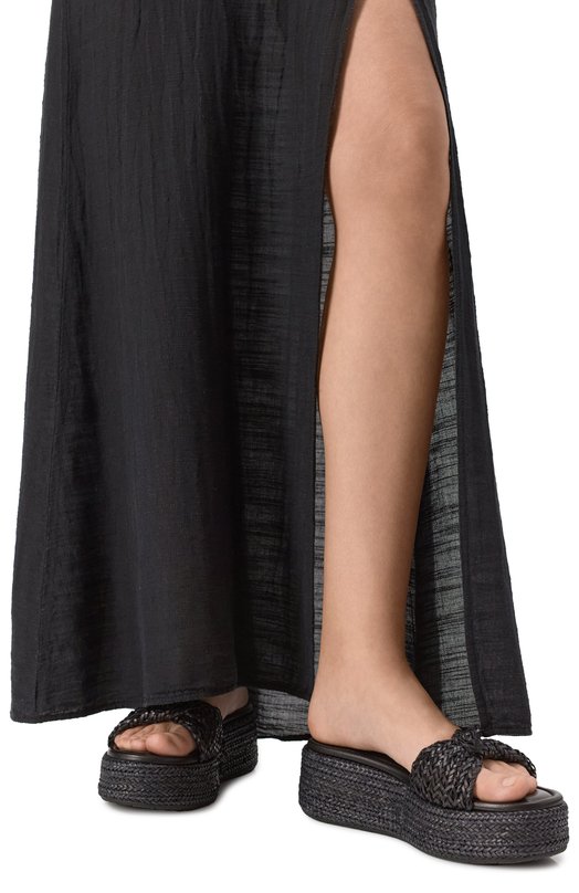 Кожаные шлепанцы Insideout Casadei 1M448J0201/HANTB Чёрный  1M448J0201/HANTB Фото 3