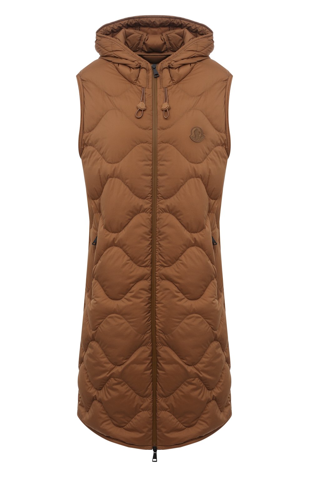 Пуховый жилет liveche MONCLER бежевого цвета по цене 125000 руб., арт. G2-093-1A001-00-53333, фото 1 Пуховый жилет liveche MONCLER, арт. G2-093-1A001-00-53333, фото 1