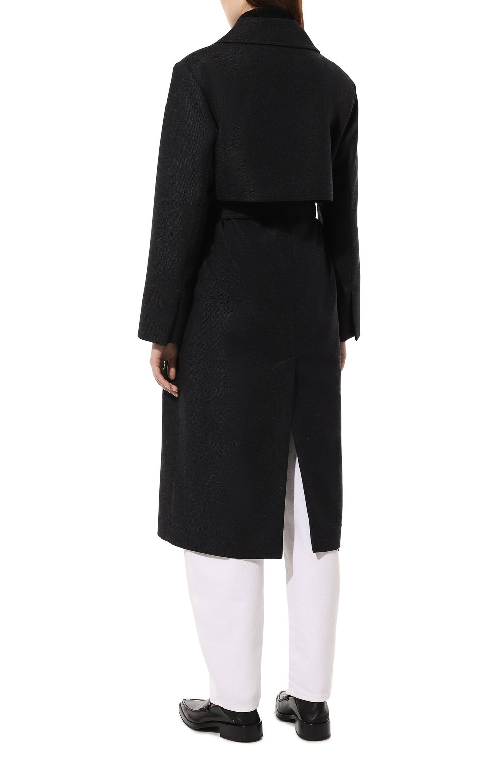 Шерстяное пальто BOSS темно-серого цвета по цене 63300 руб., арт. 50518503, фото 4 Шерстяное пальто BOSS, арт. 50518503, фото 4