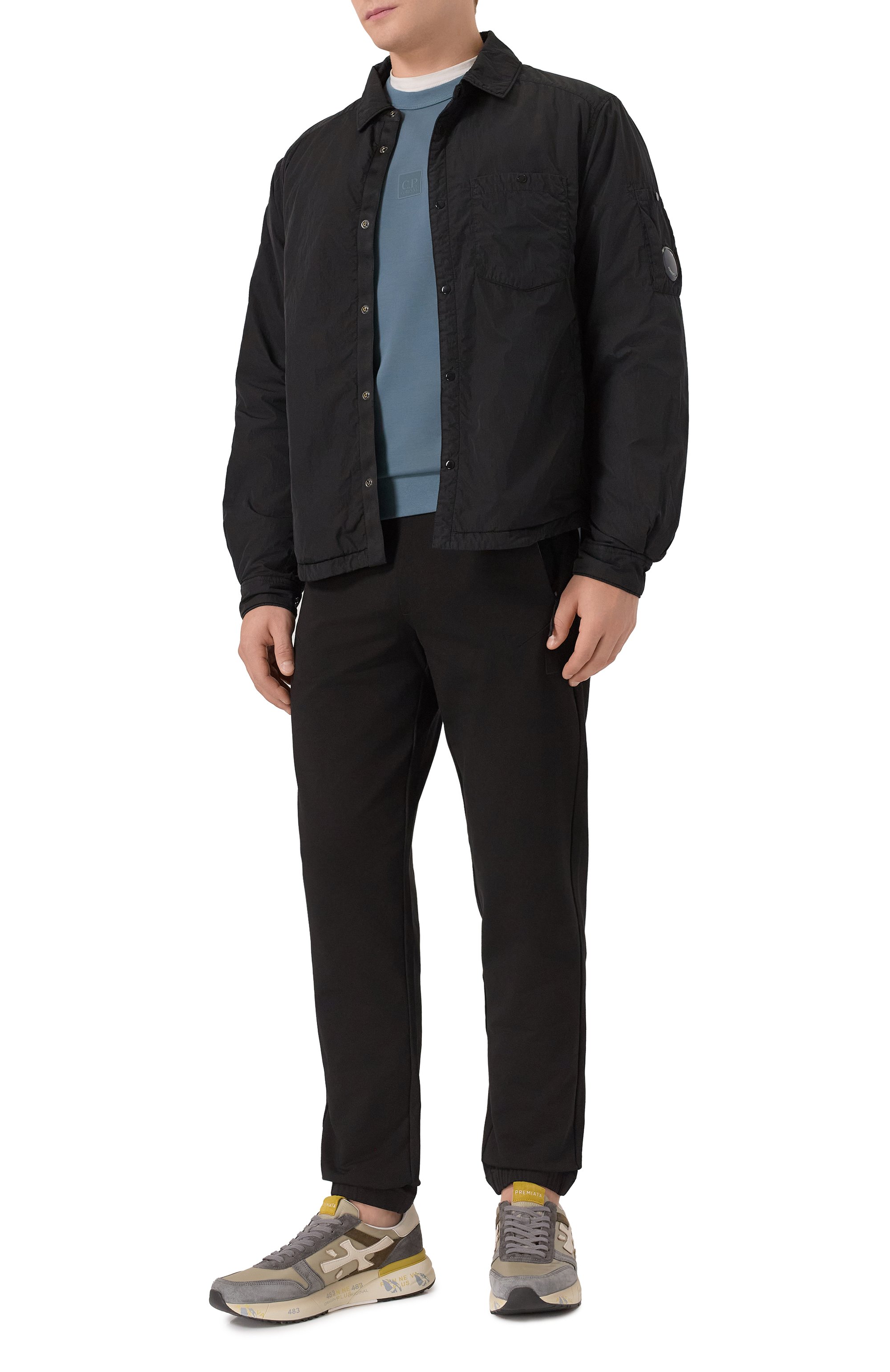 Хлопковый свитшот C.P. COMPANY, арт. 19CLSS022A006452W, фото 2