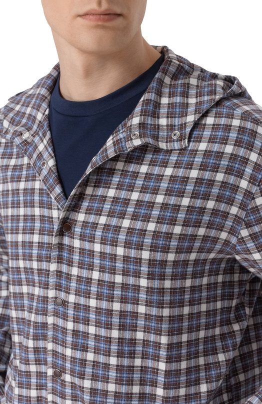 Хлопковая рубашка Kiton UMCMARH0825907 Коричневый  UMCMARH0825907 Фото 5