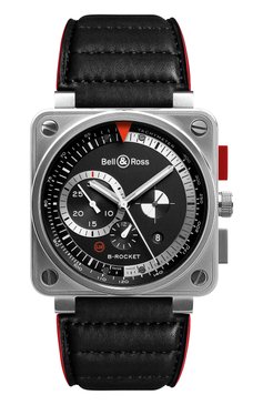 Мужские часы b-rocket BELL & ROSS бесцветного цвета, арт. BR0194-B-ROCKET | Фото 1 (Механизм: Автомат; Материал корпуса: Сталь; Региональные ограничения белый список (Axapta Mercury): Не проставлено; Цвет циферблата: Чёрный; Нос: Не проставлено; Ограничения доставки: m-style)