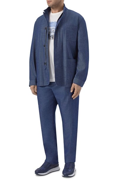 Джинсовая куртка-рубашка CORTIGIANI, арт. 4AG638, фото 2