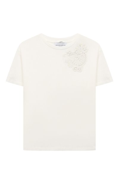 Хлопковая футболка ERMANNO SCERVINO, арт. SFTS050C/JE199-BS003/3A-8A, фото 1