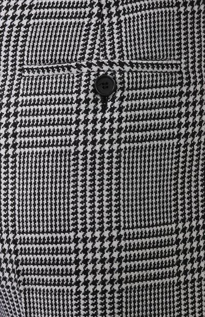 Шерстяные брюки ALEXANDER MCQUEEN черно-белого цвета по цене 119000 руб., арт. 585053/QJAAH, фото 5 Шерстяные брюки ALEXANDER MCQUEEN, арт. 585053/QJAAH, фото 5
