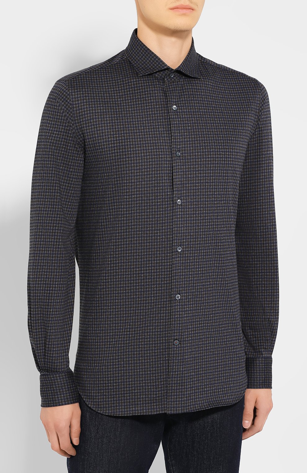 Хлопковая сорочка LORO PIANA, арт. FAI7796, фото 3