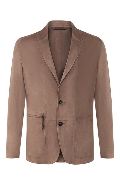Мужской замшевый пиджак ZEGNA, арт. UUPCA/U261