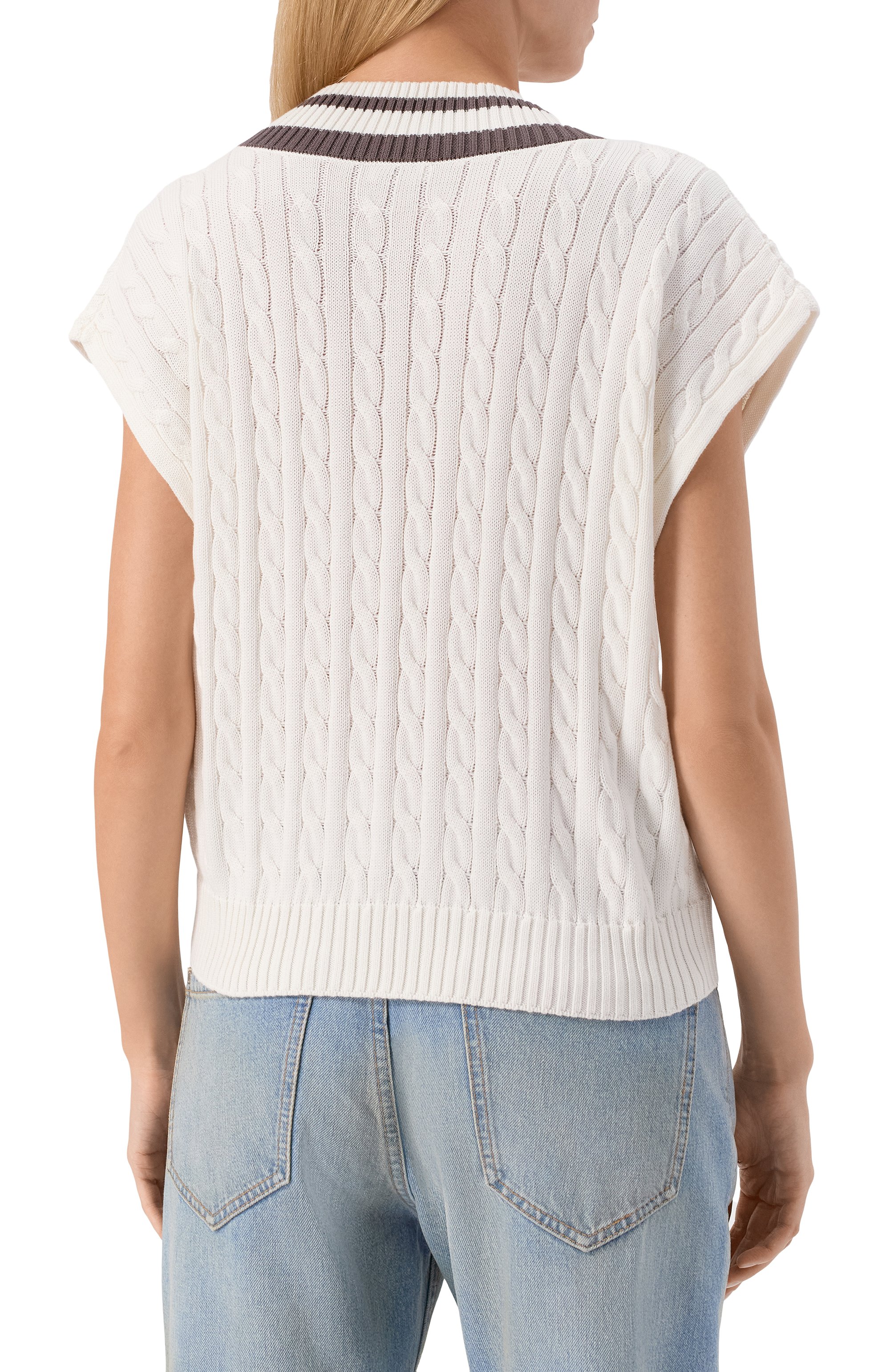 Хлопковый жилет BRUNELLO CUCINELLI, арт. M19756522, фото 4