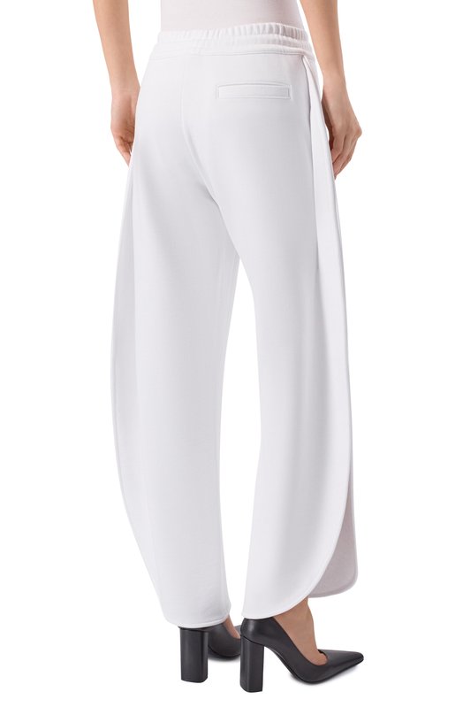 Хлопковые брюки Alaia AA9P1299J094C Белый  AA9P1299J094C Фото 4