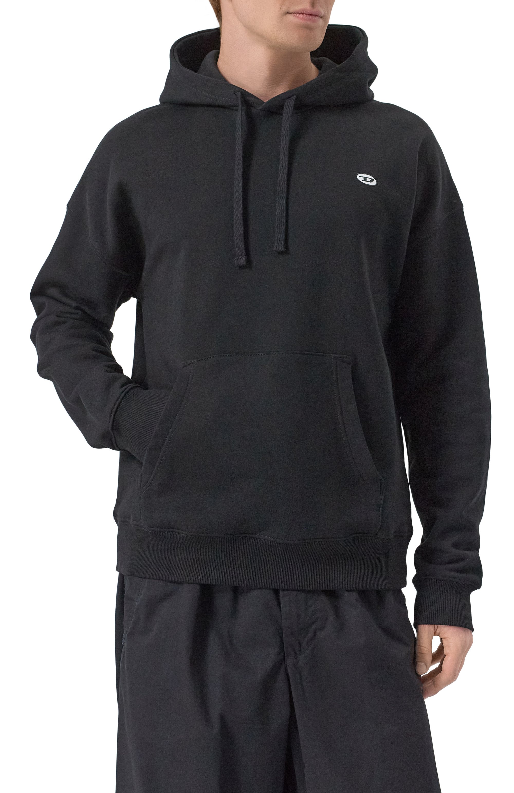 Хлопковое худи DIESEL, арт. A03786/0BKAF, фото 3