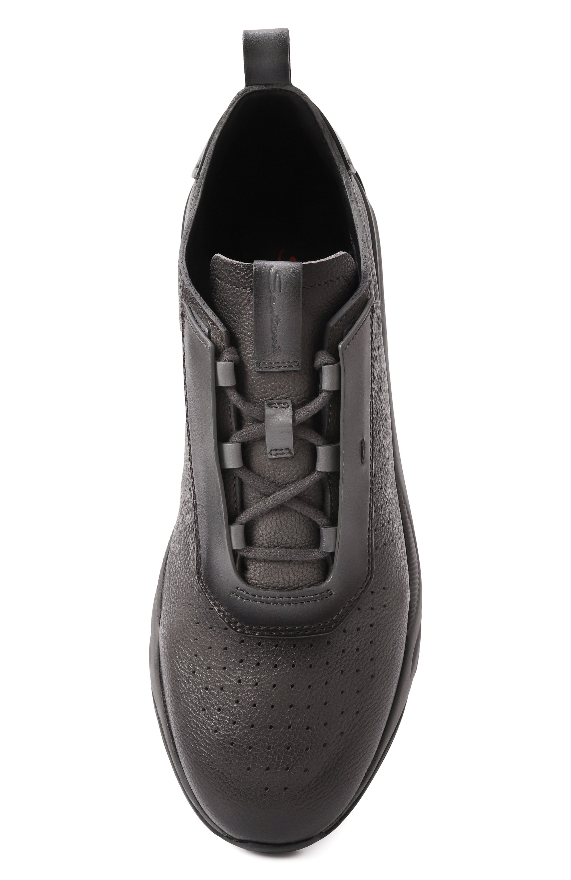 Кожаные кроссовки innova SANTONI, арт. MBIG21783ANEPDYE, фото 6