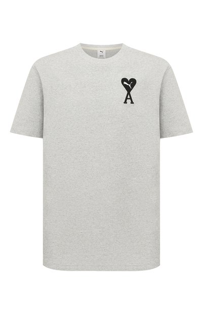 Хлопковая футболка puma x ami PUMA, арт. 53407004, фото 1