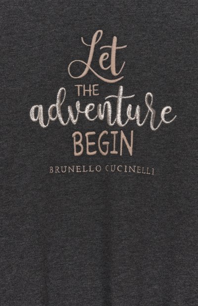 Хлопковое платье BRUNELLO CUCINELLI, арт. BH827A324B, фото 3