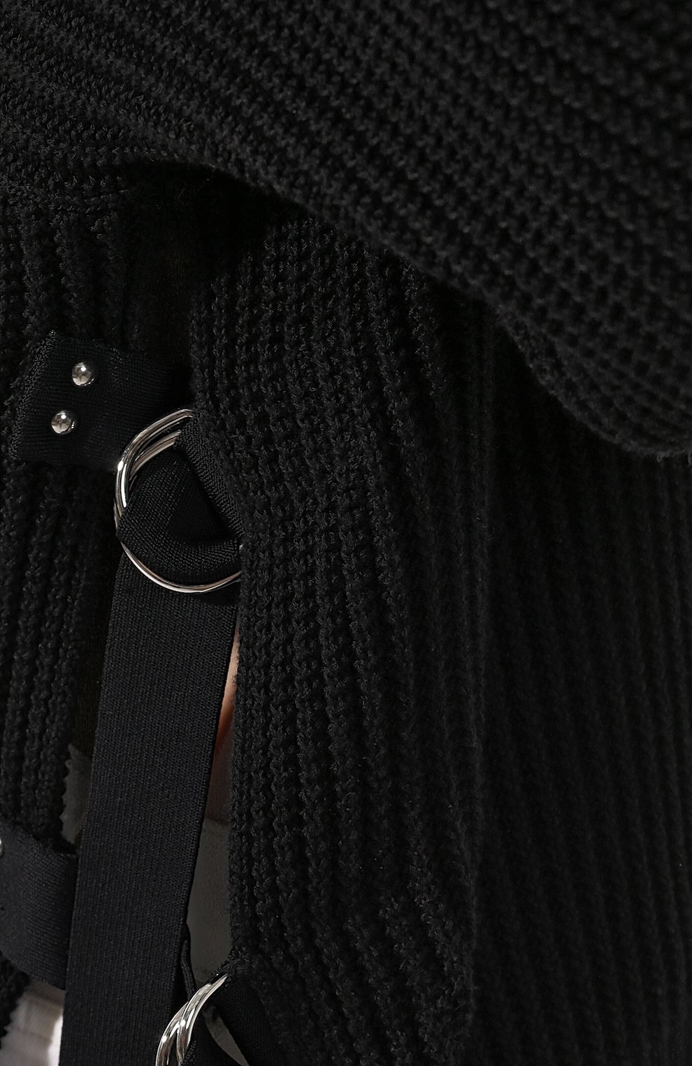 Хлопковый пуловер HELMUT LANG черного цвета по цене 42950 руб., арт. I09HW717, фото 5 Хлопковый пуловер HELMUT LANG, арт. I09HW717, фото 5