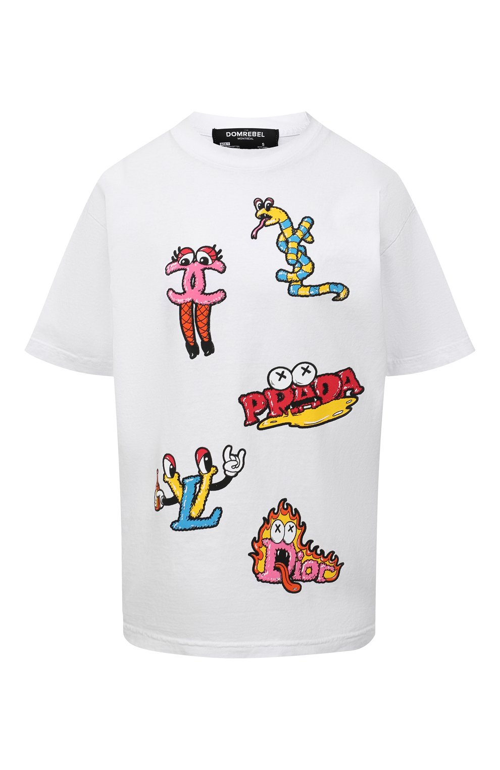 Хлопковая футболка DOMREBEL, арт. LUXURY/B0X T-SHIRT/W, фото 1