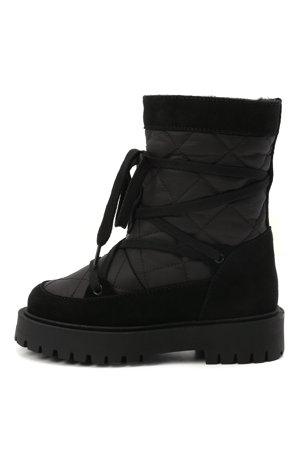 Утепленные сапоги IL GUFO черного цвета по цене 31600 руб., арт. G472/VEL0UR/23-26, фото 2 Утепленные сапоги IL GUFO, арт. G472/VEL0UR/23-26, фото 2