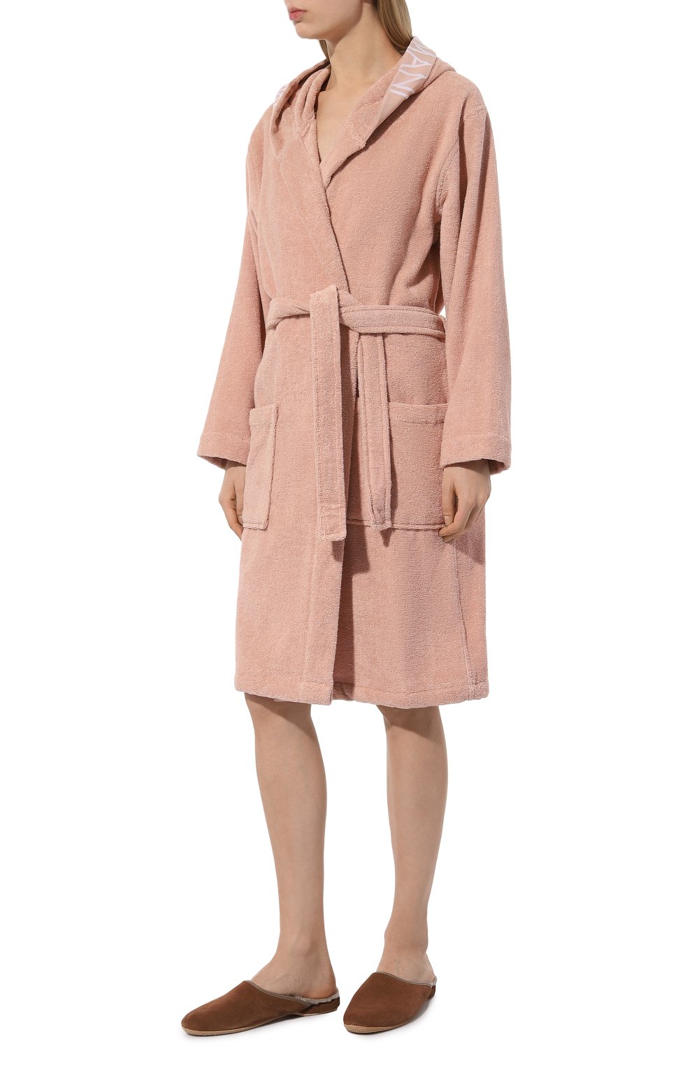 Хлопковый халат EMPORIO ARMANI, арт. 164694/3F291, фото 3