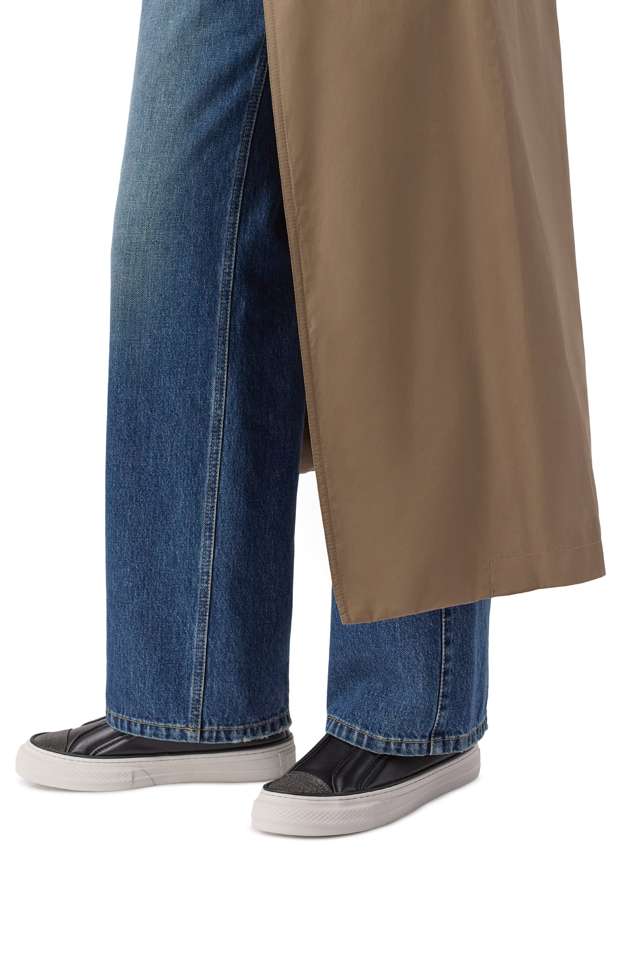 Кожаные кеды BRUNELLO CUCINELLI, арт. MZSKG3071P, фото 3