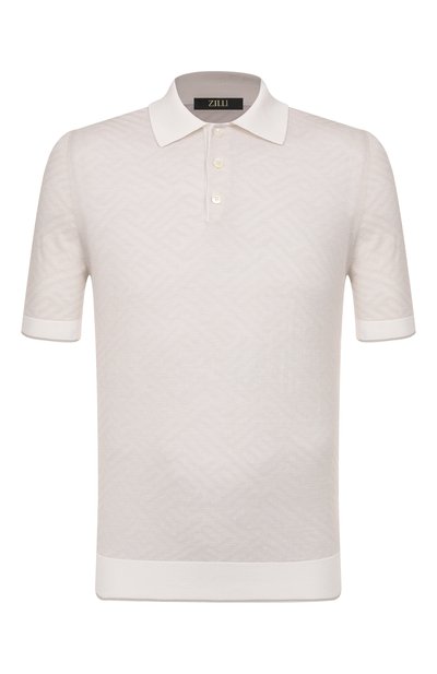 Мужская поло из шелка и хлопка ZILLI, арт. KBP002M0164VFAF00
