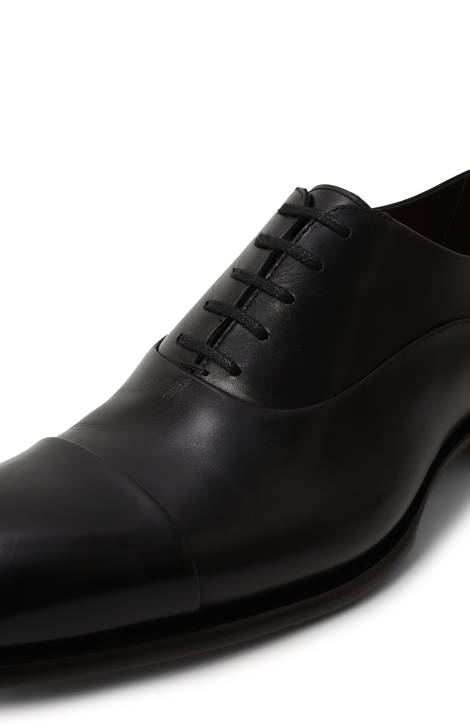 Кожаные оксфорды carter SANTONI черного цвета по цене 108000 руб., арт. MCCR12621MC1HVVDN01, фото 7 Кожаные оксфорды carter SANTONI, арт. MCCR12621MC1HVVDN01, фото 7