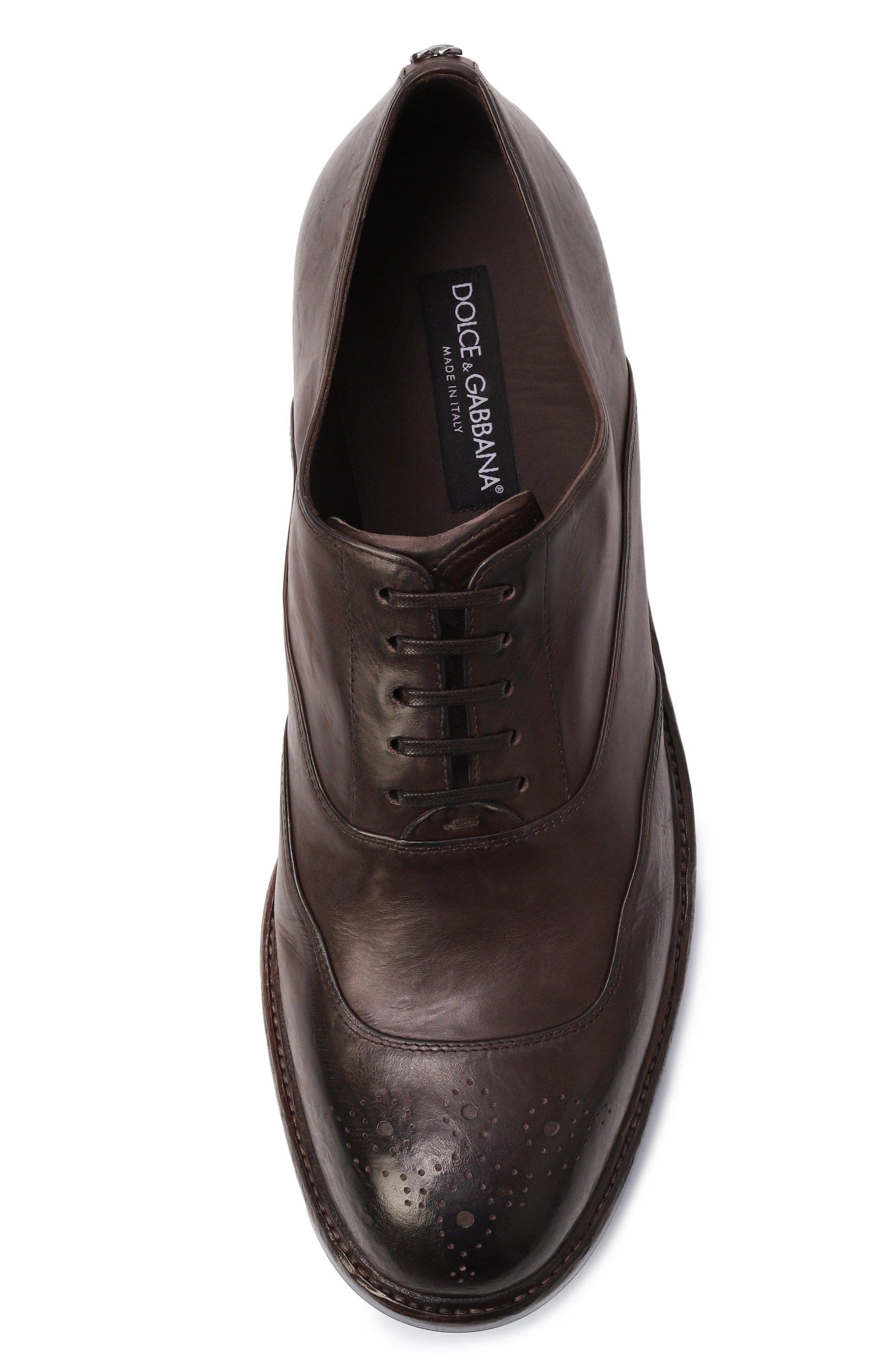 Кожаные оксфорды marsala DOLCE & GABBANA, арт. A20206/A0096, фото 6