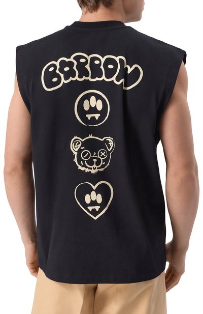 Хлопковая майка BARROW, арт. S5BWMATH160, фото 4