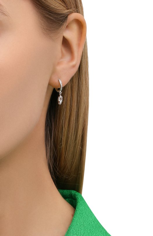 Серьги с белым топазом Moonka ec-erp-tpz Серебряный  ec-erp-tpz Фото 2