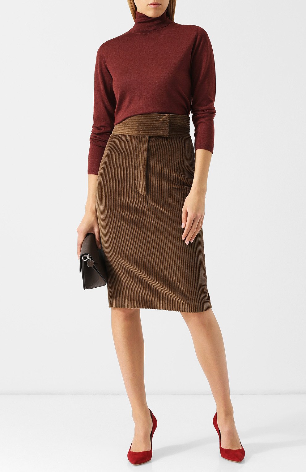 Вельветовая юбка BRUNELLO CUCINELLI, арт. MA107G2729, фото 2