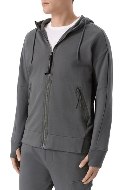 Хлопковая толстовка C.P. COMPANY темно-серого цвета по цене 39950 руб., арт. 20CMSS715A/005086W, фото 3 Хлопковая толстовка C.P. COMPANY, арт. 20CMSS715A/005086W, фото 3