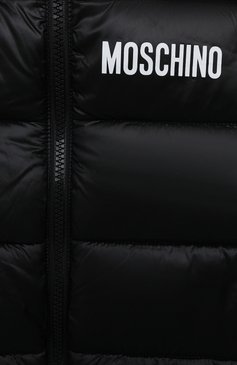 Мужского утепленный жилет MOSCHINO черного цвета, арт. H0S02K/L3A32/10A-14A | Фото 3 (Кросс-КТ: Утепленный; Региональные ограничения белый список (Axapta Mercury): Не проставлено; Материал внешний: Синтетический материал; Нос: Не проставлено; Материал подклада: Синтетический материал)