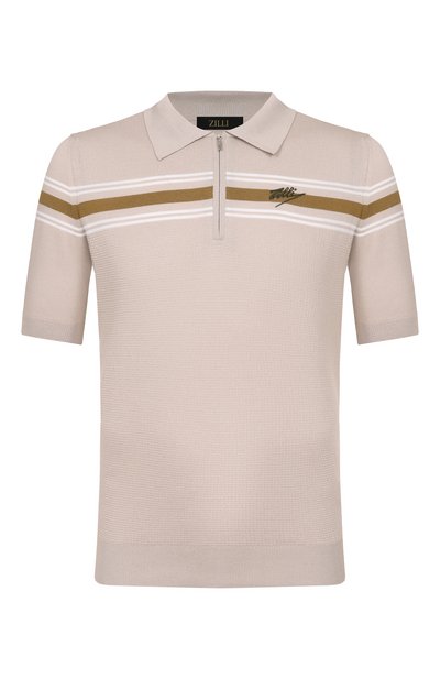 Мужская поло из хлопка и шелка ZILLI, арт. KZP002M0142V0C000