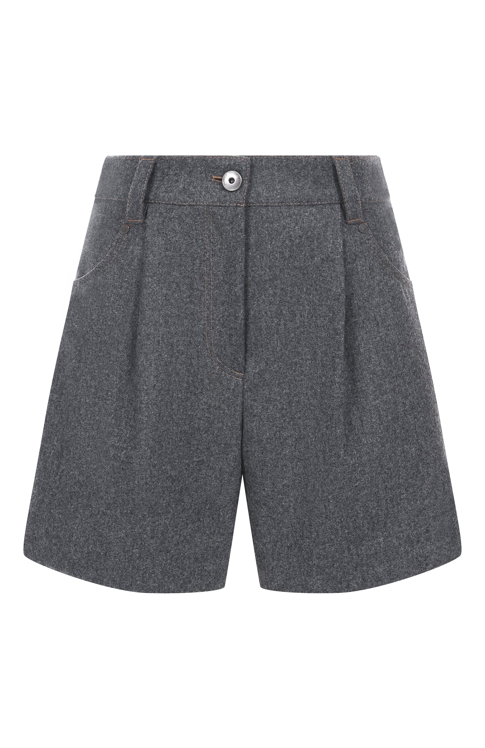 Шерстяные шорты BRUNELLO CUCINELLI, арт. M038PP9073, ф�ото 1