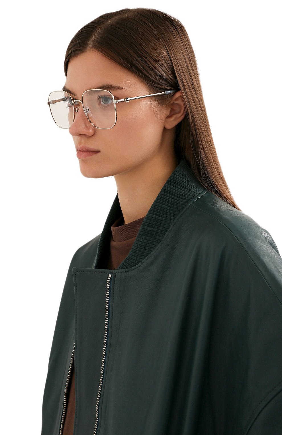 Оправа GUCCI серебряного цвета по цене 34900 руб., арт. GG1144 002, фото 2 Оправа GUCCI, арт. GG1144 002, фото 2