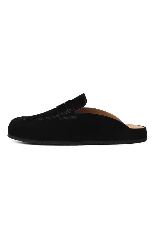 Замшевые домашние туфли Farfalla F5ALI/SUEDE Чёрный  F5ALI/SUEDE Фото 4