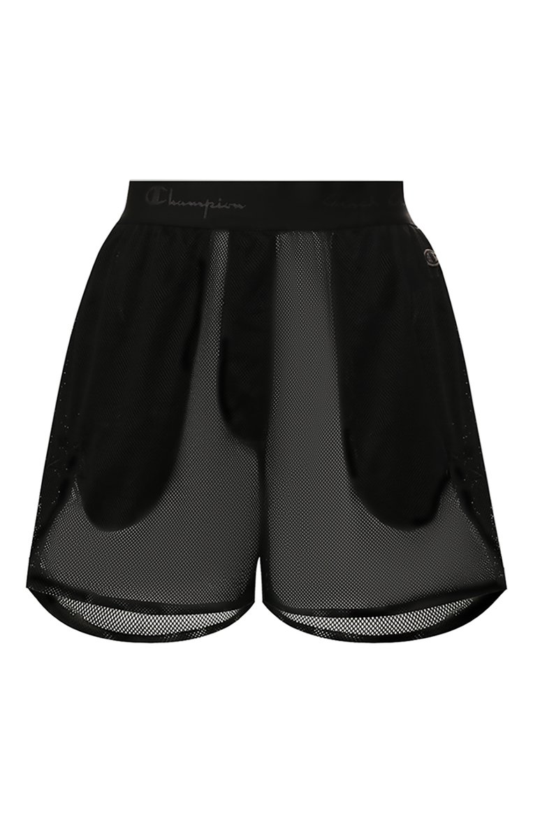 Женские шорты rick owens x champion RICK OWENS черного цвета, арт. CW20S0025/113842 | Фото 1 (Длина Ж (юбки, платья, шорты): Мини; Мате�риал внешний: Синтетический материал; Женское Кросс-КТ: Шорты-спорт, Шорты-одежда; Стили: Спорт-шик; Кросс-КТ: Спорт)