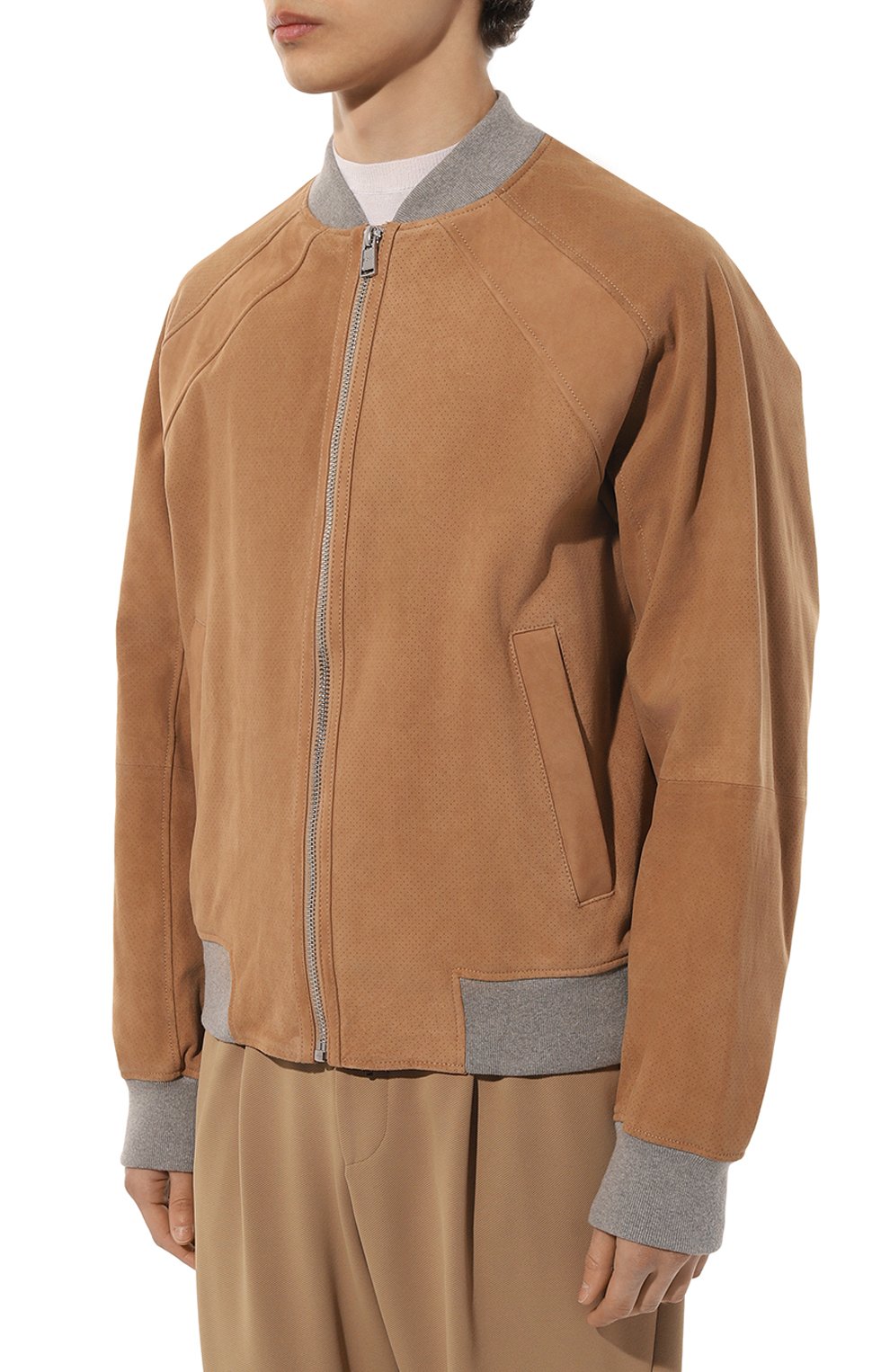 Замшевый бомбер BOSS, арт. 50485069, фото 3