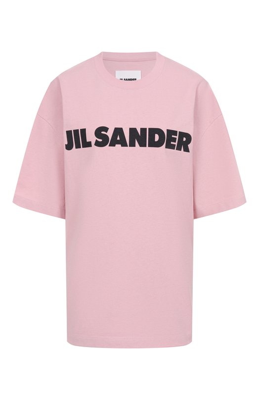Хлопковая футболка Jil Sander J53GC0009/J45148 Розовый J53GC0009/J45148